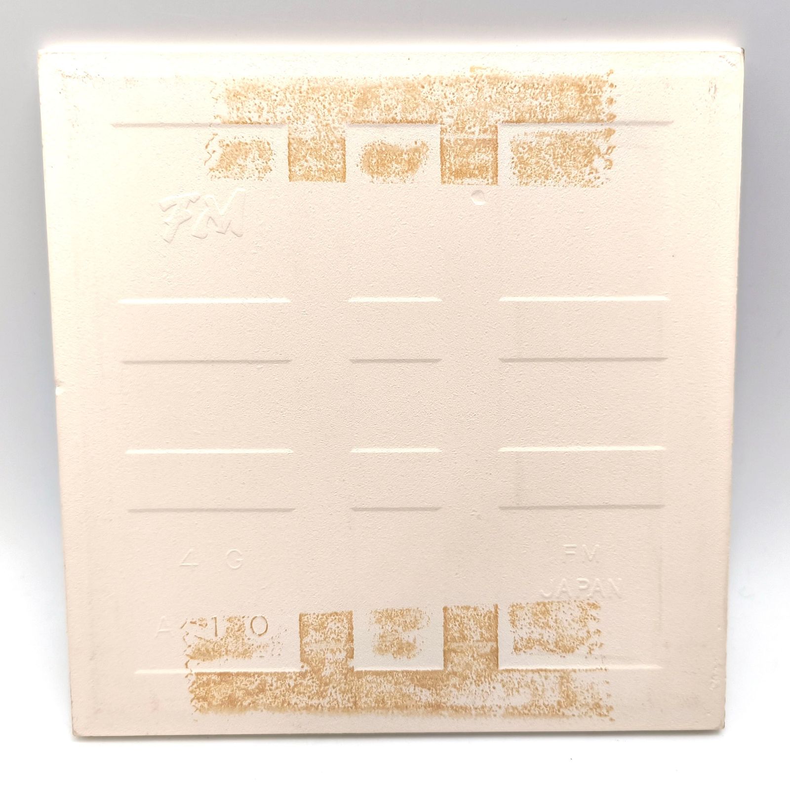 九谷焼・陶板・陶額・竹・手描き・壁飾り・アルミ額縁・No.251123-07