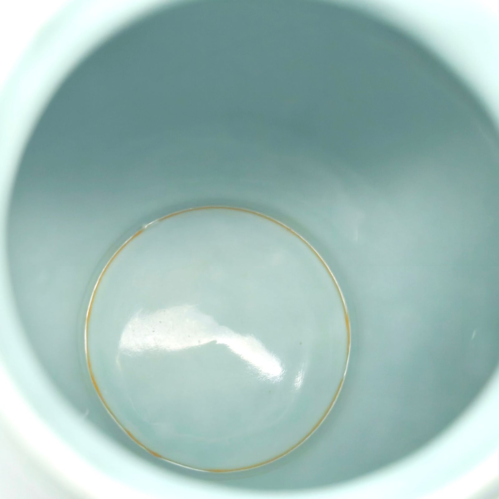 仏具・青磁・金蓮・水差し・水こぼし・湯呑みセット・No.251123-21