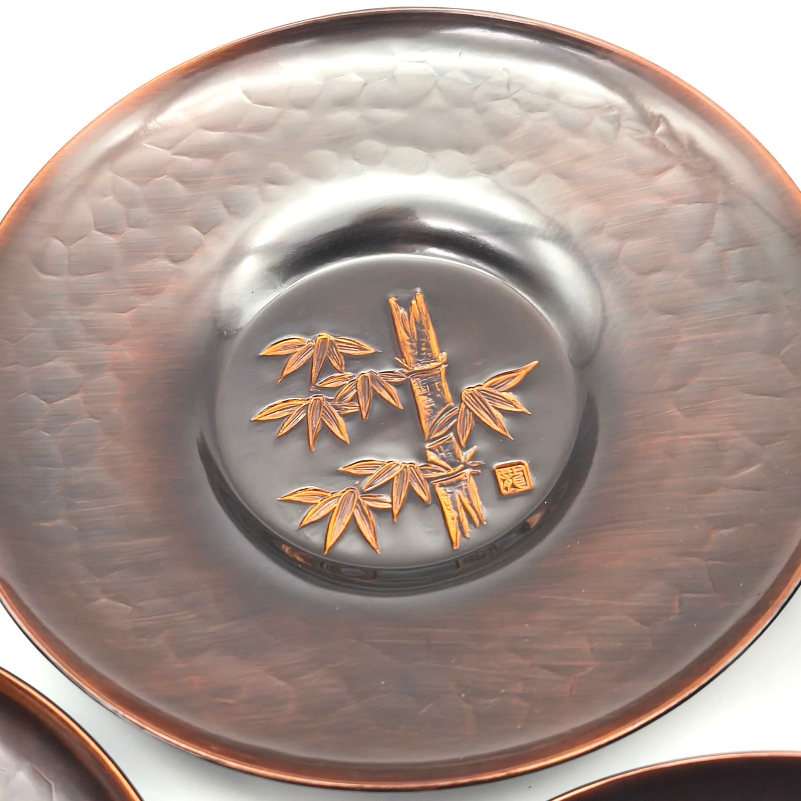 純銅茶托・五君子・5客揃・煎茶道具・No.251123-22・梱包サイズ60