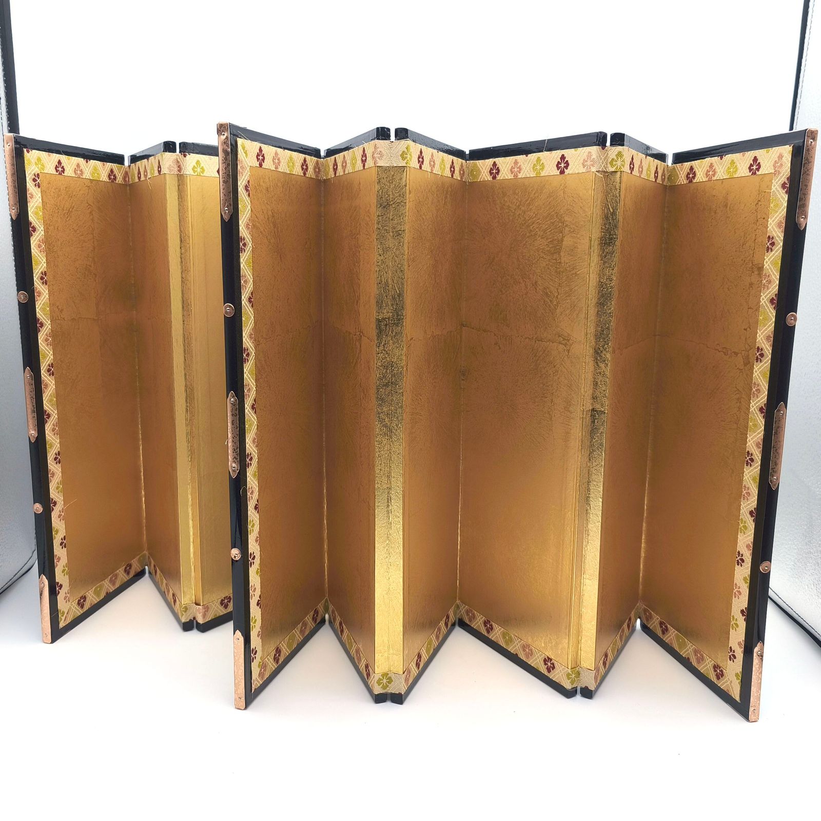 屏風・六曲一双・雛人形用・新金箔柄・13号・高さ39㎝・No.251123-23