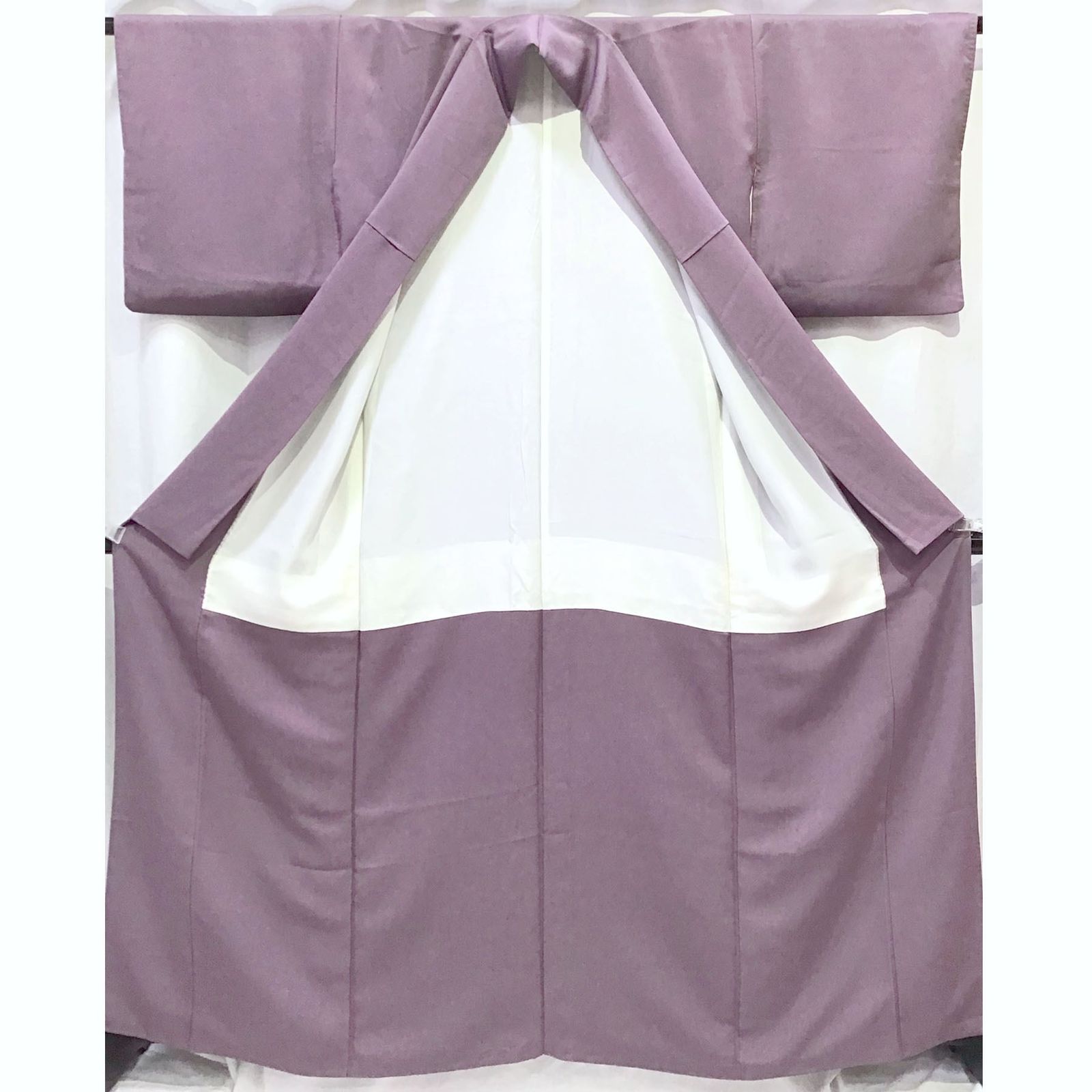 着物 色無地 一つ紋 紫系地 No.200701-1771 梱包サイズ80