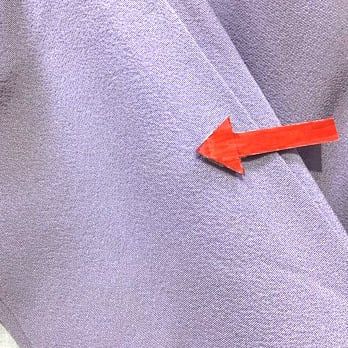  着物 色無地 一つ紋 紫系地 No.200701-1773 梱包サイズ80 色無地 着物