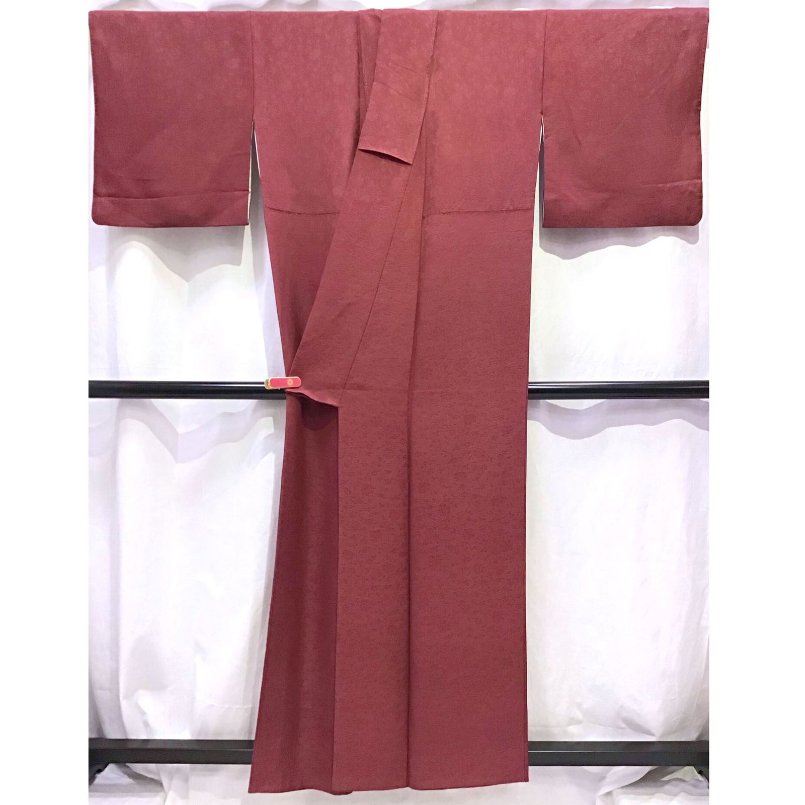 一つ紋 えんじ系地