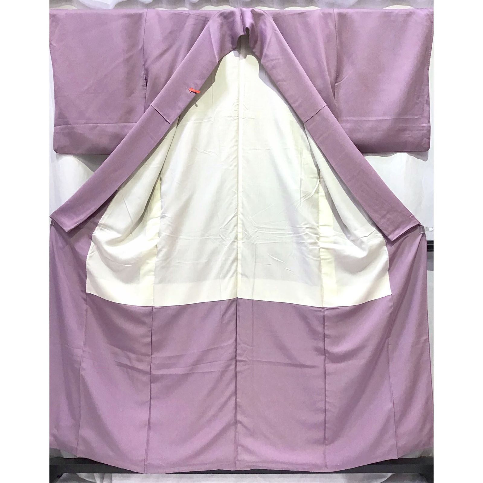 着物 色無地 一つ紋 紫系地 No.200701-1776 梱包サイズ80