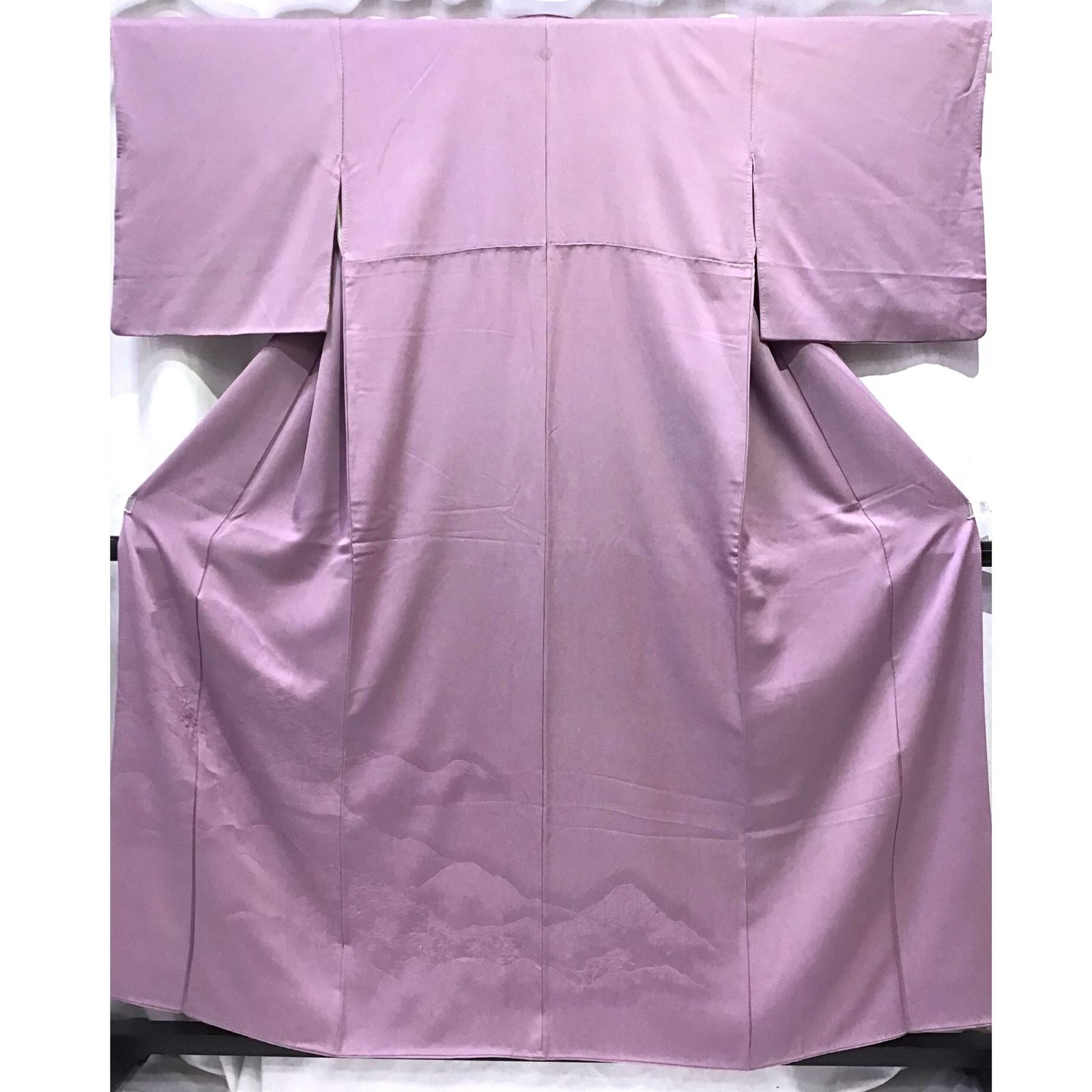 着物 色無地 一つ紋 紫系地 No.200701-1776 梱包サイズ80