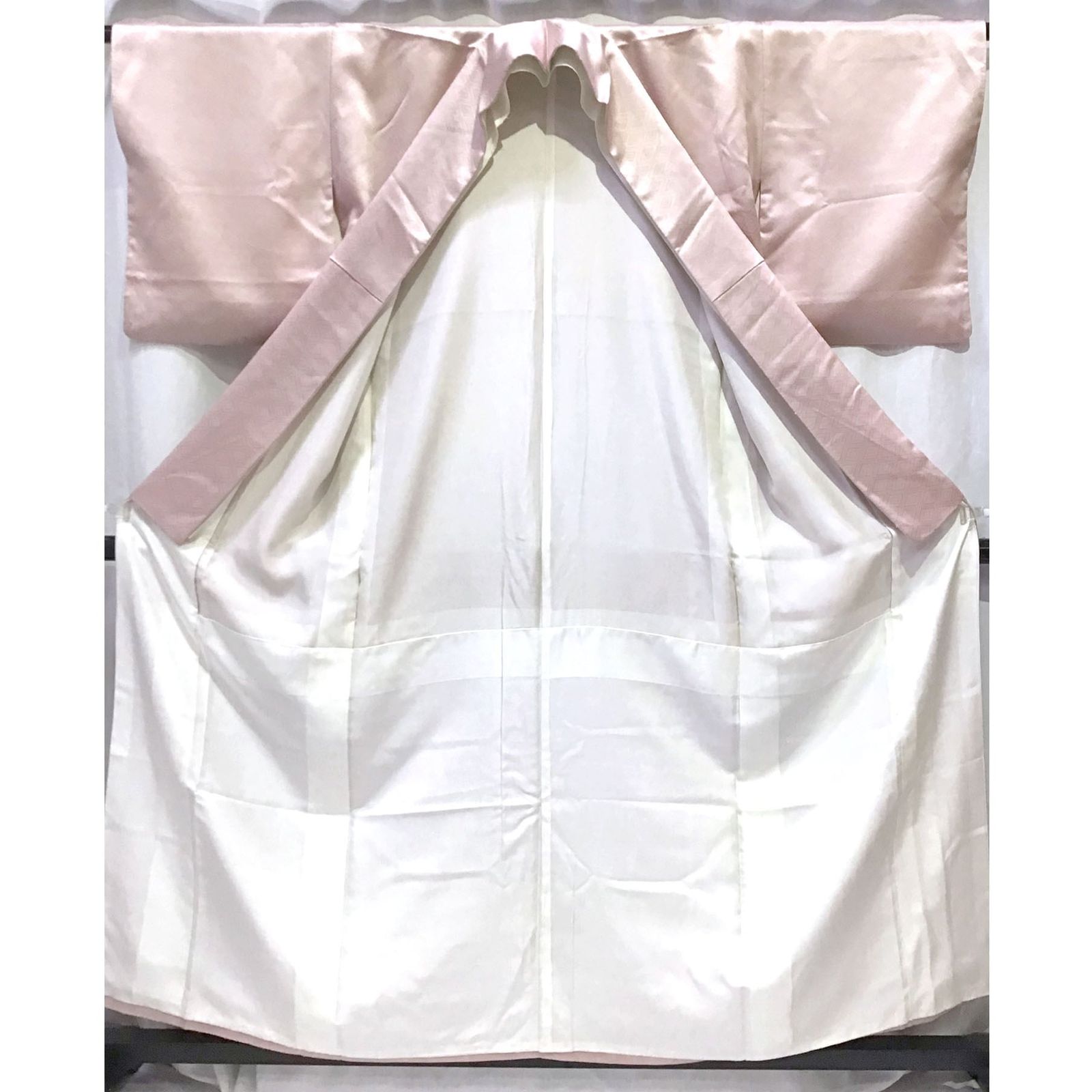 着物 色留袖 一つ紋 扇 花 ピンク系地 No.200701-1779 梱包サイズ80