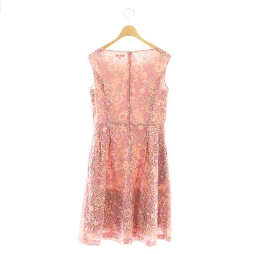 トッカ TOCCA 花柄刺繍 ワンピース ボートネック ノースリーブ 4