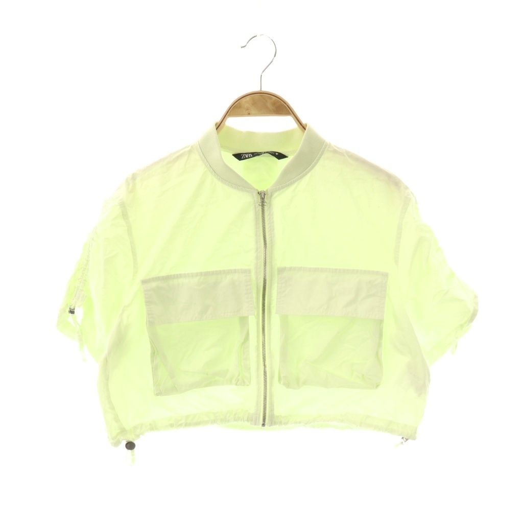 ザラ ZARA セットアイテム 上下 クロップドシャツジャケット 半袖 ミニ