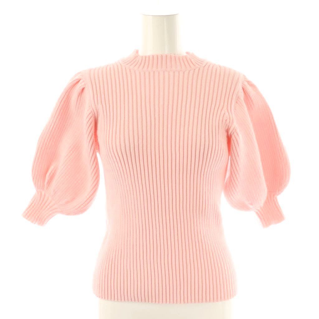 【美品】セブンテンバイミホカワヒト　ニット　セーター　カシミヤ混　ピンク セブンテンバイミホカワヒト SEVEN TEN by MIHO KAWAHITO ボリューム