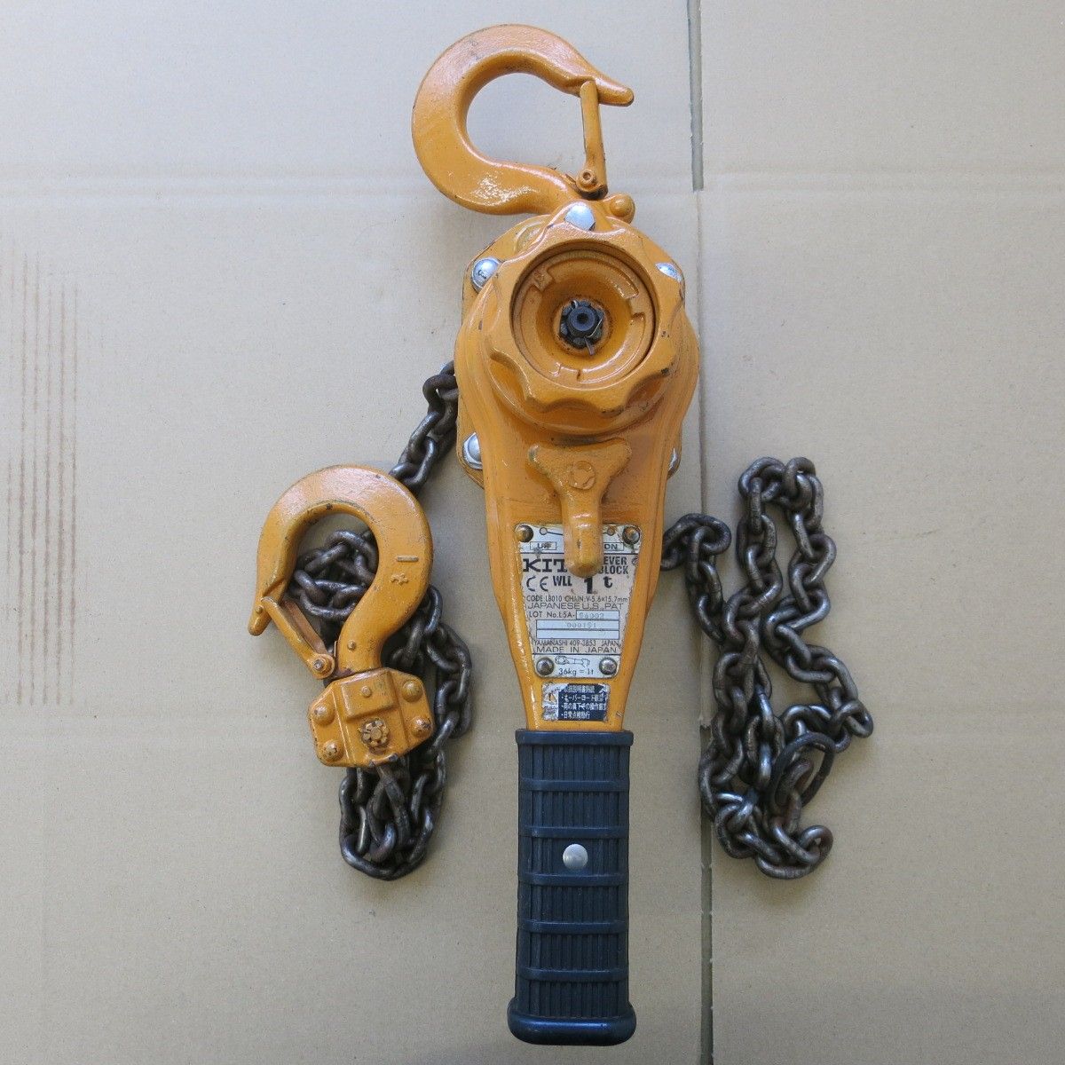 KITO キトー レバーブロック 1.0 t L 5 A LB 010 工具 ガッチャ 荷締め機 荷締機 チェーンブロック 1000 kg 1トン 1 ton