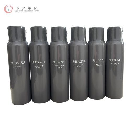 トクキレ SHIRORU クリスタルホイップ ブラック 120 g 6本セット