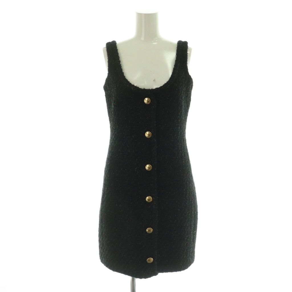 マイケルマイケルコース Michael kors ミニワンピース ウール混 0 黒 ブラック MI OS