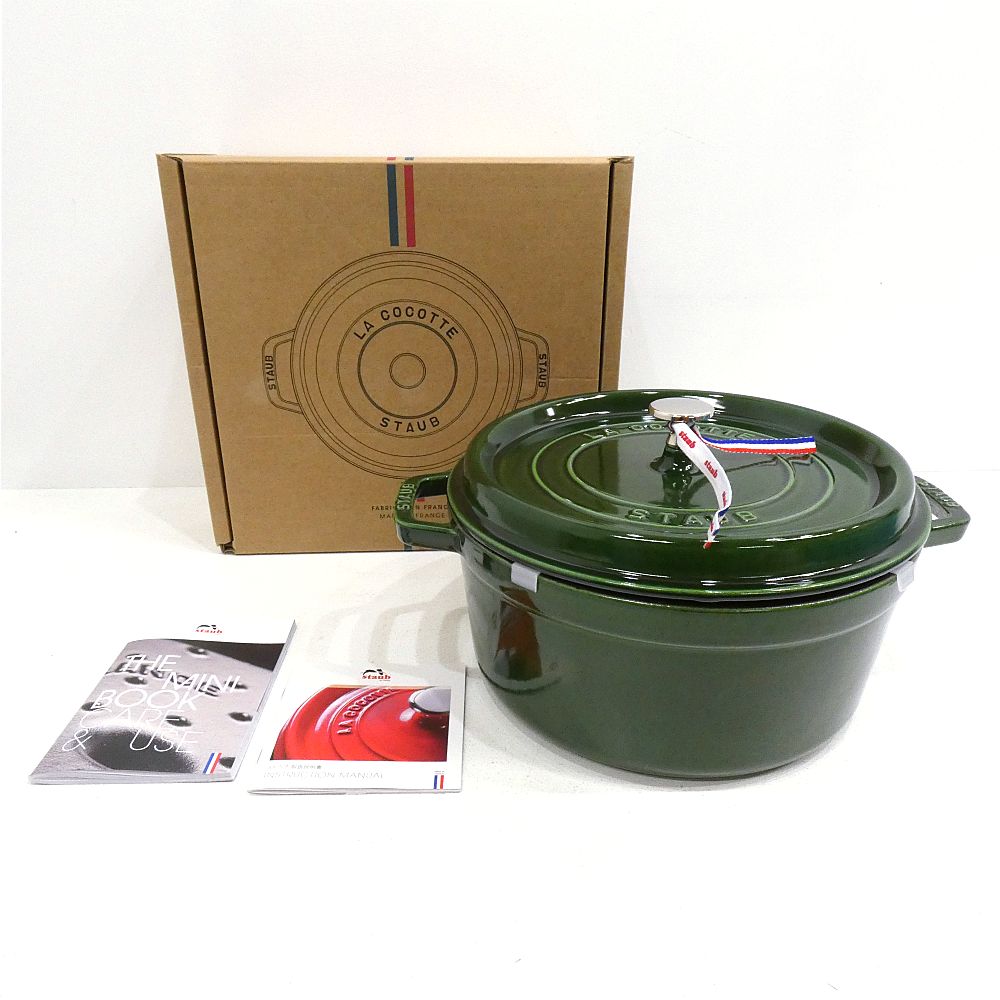 STAUB ストウブ ピコ ココット ラウンド バジル 26 cm I 426 3994