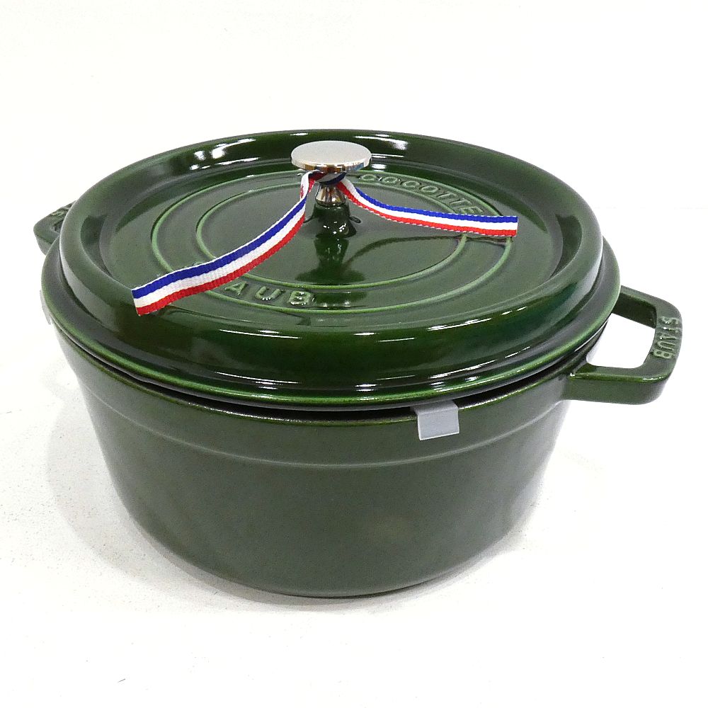 STAUB ストウブ ピコ ココット ラウンド バジル 26 cm I 426-3994