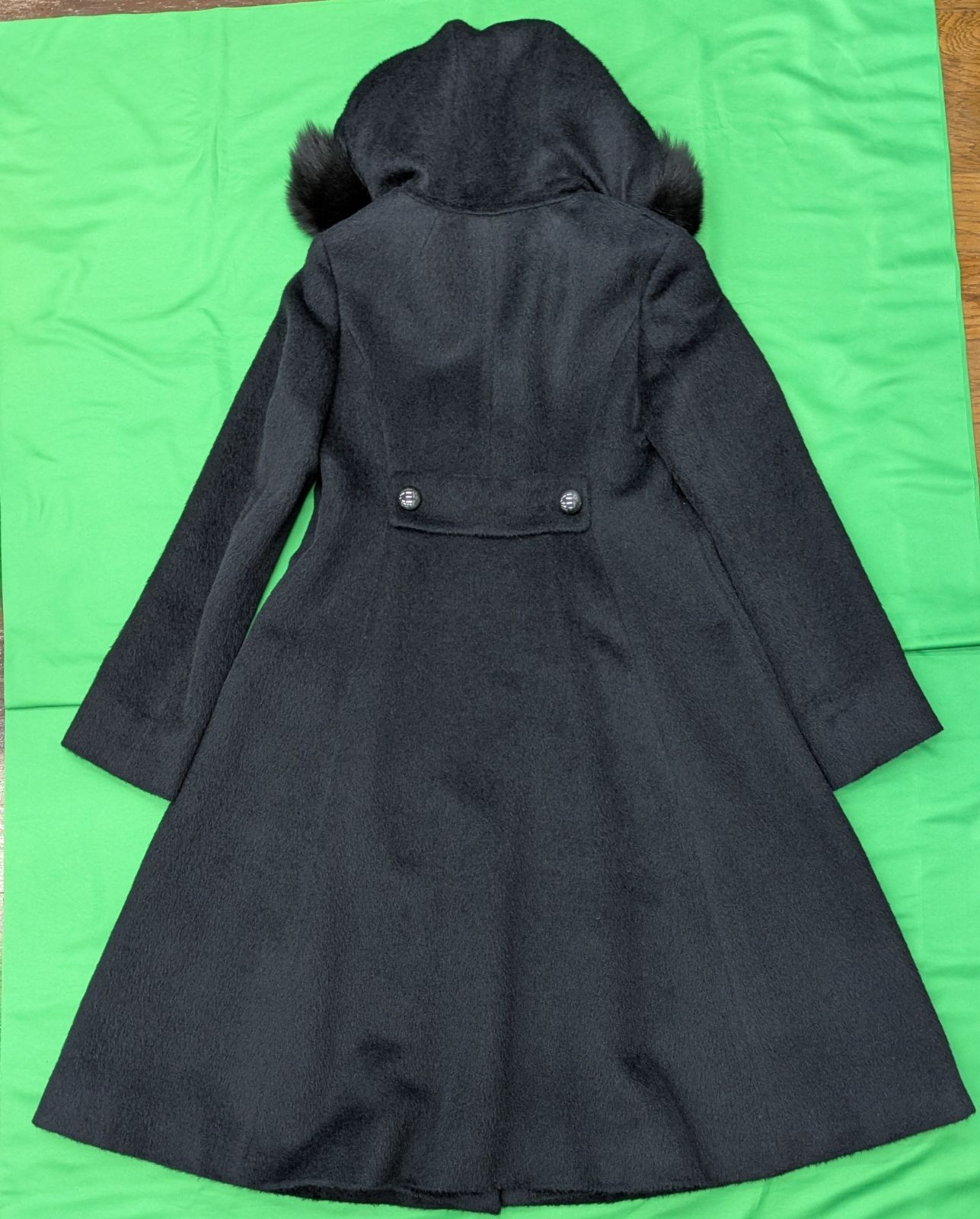 状態良好】ハロッズ ダッフルコート アルパカ フォックスファー - メルカリ