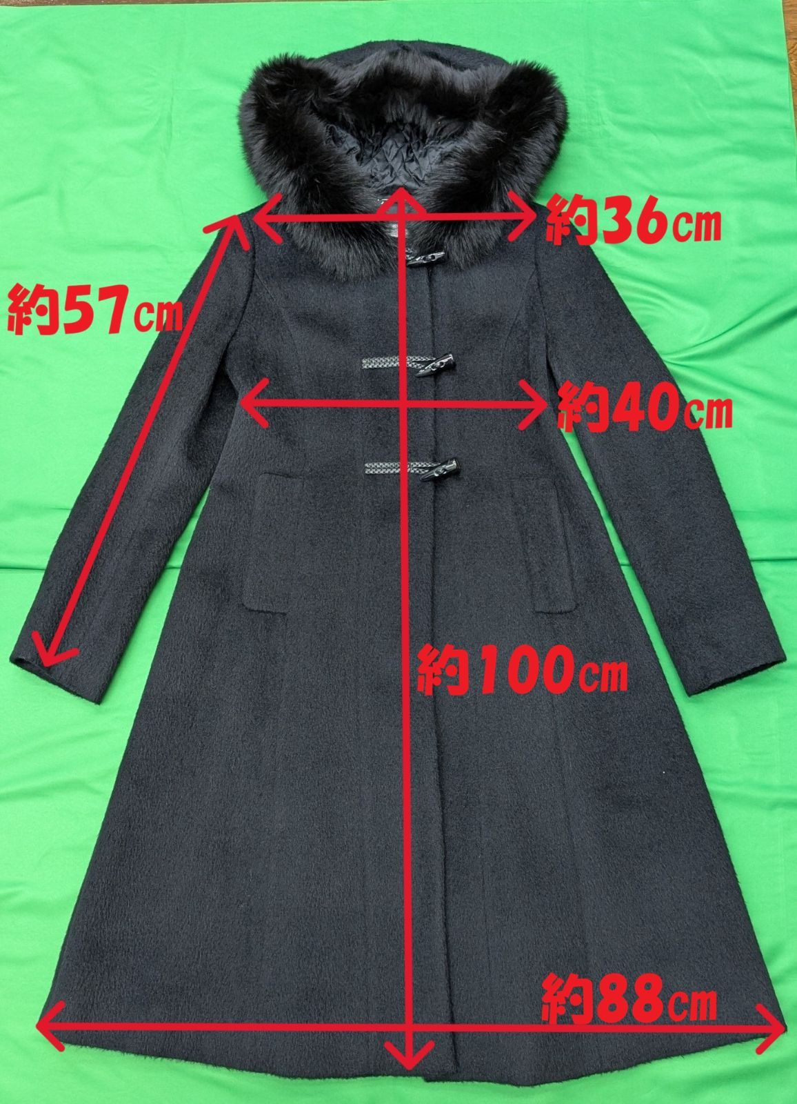 美品☆ハロッズ シャギーコート アルパカ フォックスファー ダッフル フレア 状態良好】ハロッズ ダッフルコート アルパカ フォックスファー - メルカリ