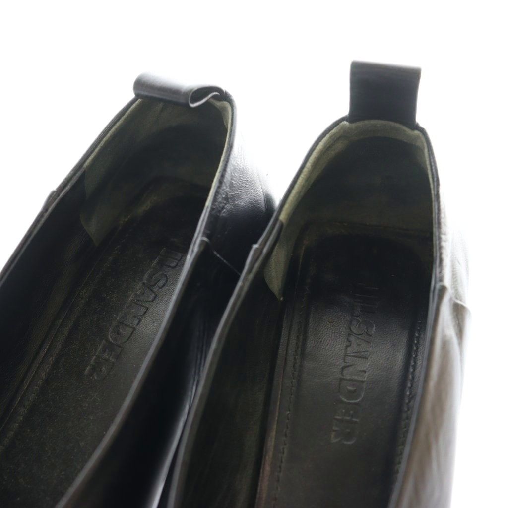 ジルサンダー JIL SANDER アンクルリングパンプス レザー 38 黒