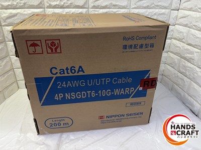 線 LANケーブル Cat 6 A UTPケーブル 4 P NSGDT 10 G WARP 200 m RD