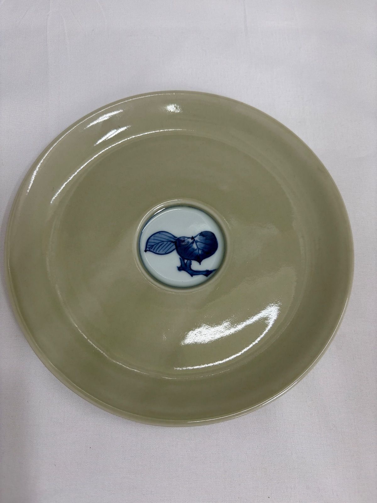 ☆希少☆ ① 源右衛門窯 ティファニー源 カップ＆ソーサー 青磁木の葉