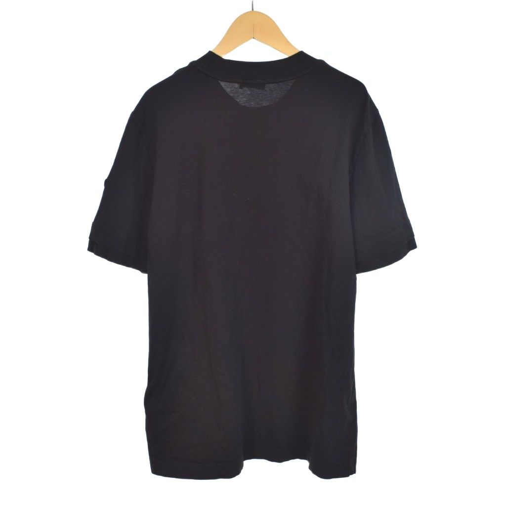 モンクレール MONCLER 24SS 水性ロゴ プリント Tシャツ S 黒 ブラック