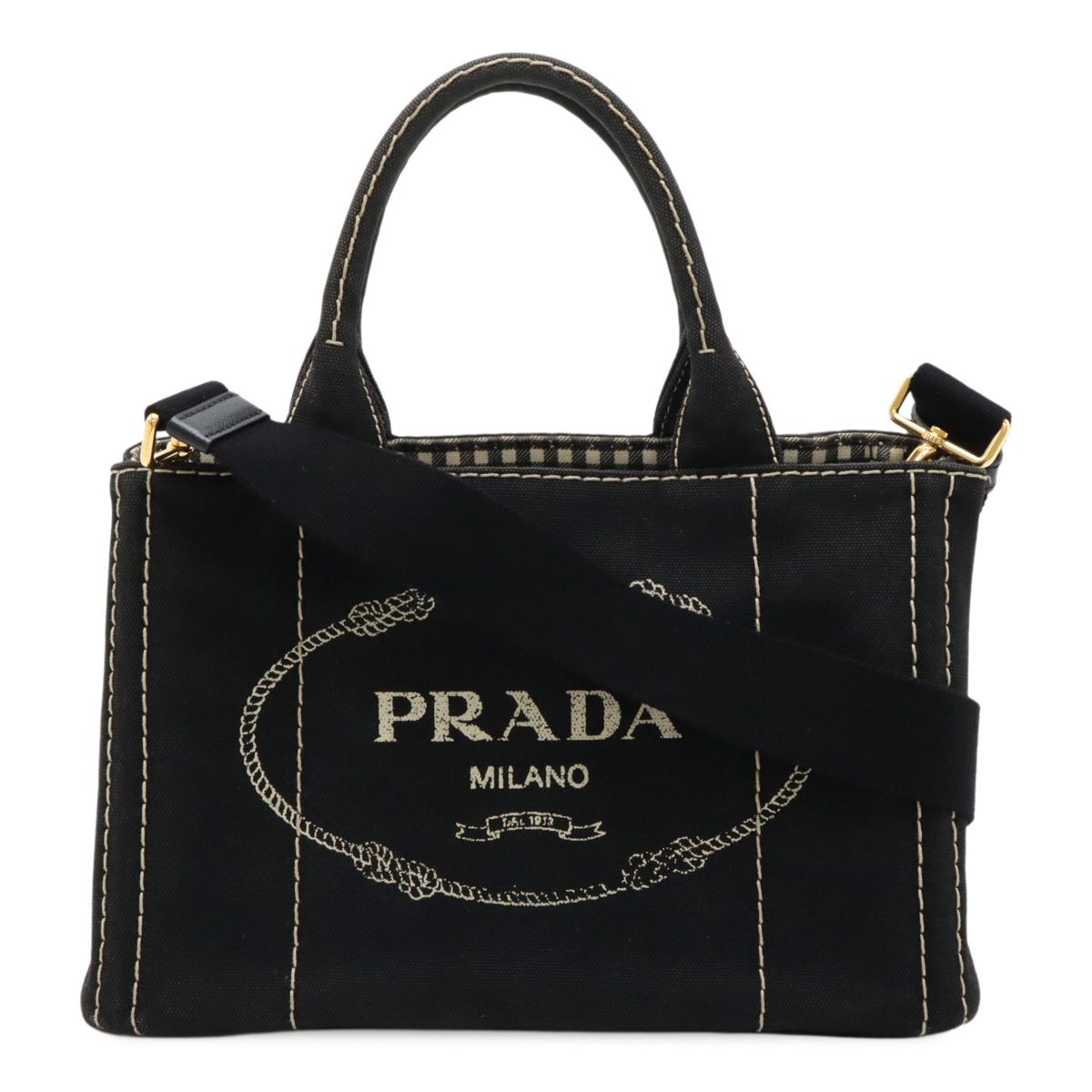PRADA(プラダ)カナパ トートバッグ ブラック プラダ PRADA バッグ
