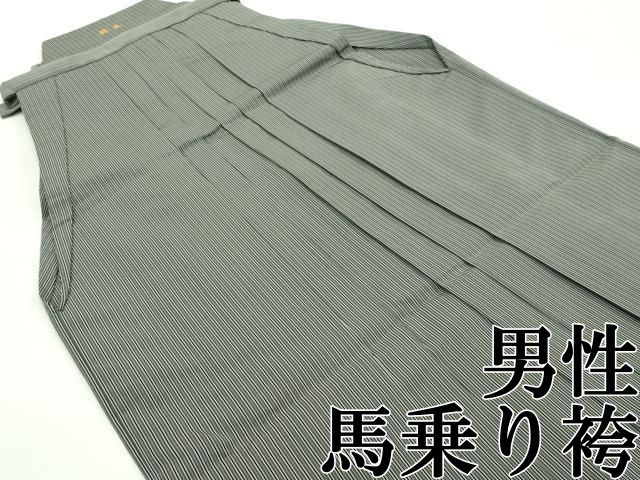 上 男性 馬乗り袴 縞 s 5