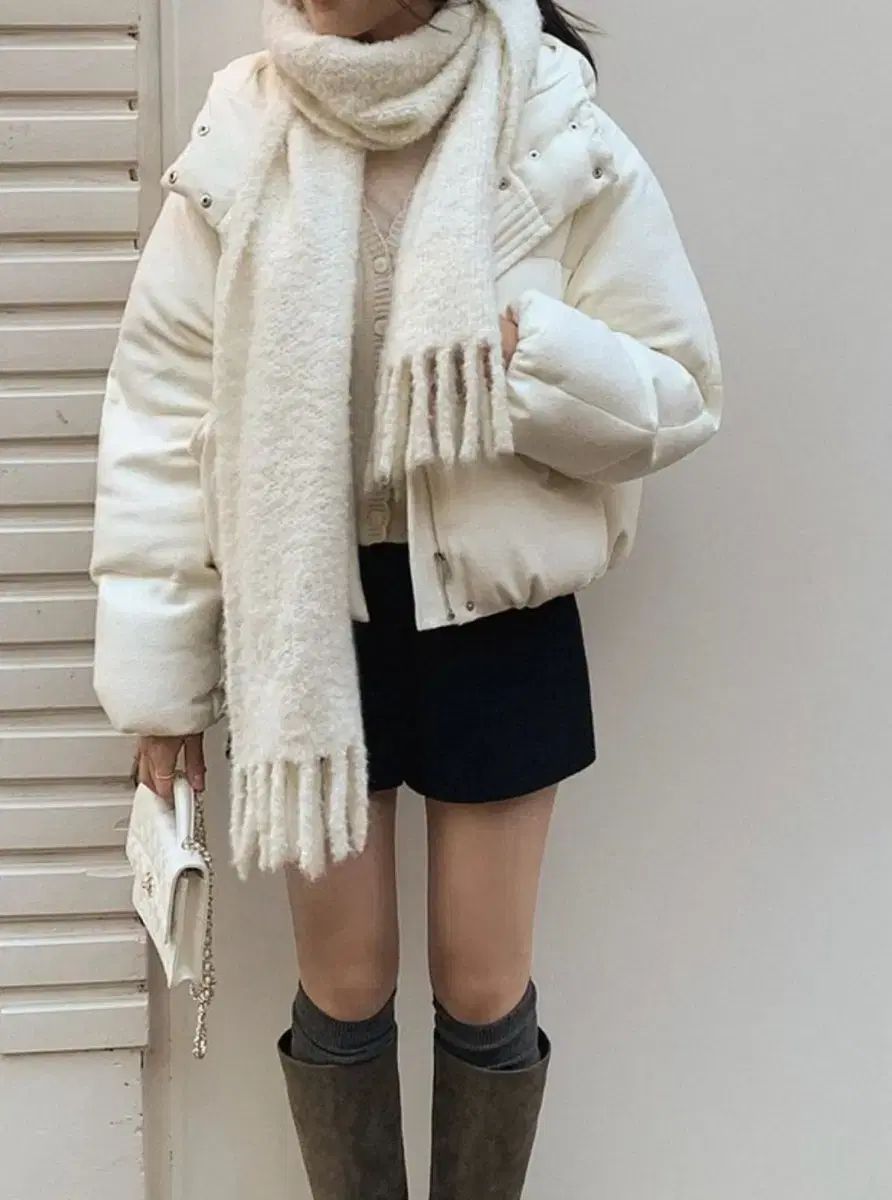 チェリーココ - クリーム ツイード ダウン