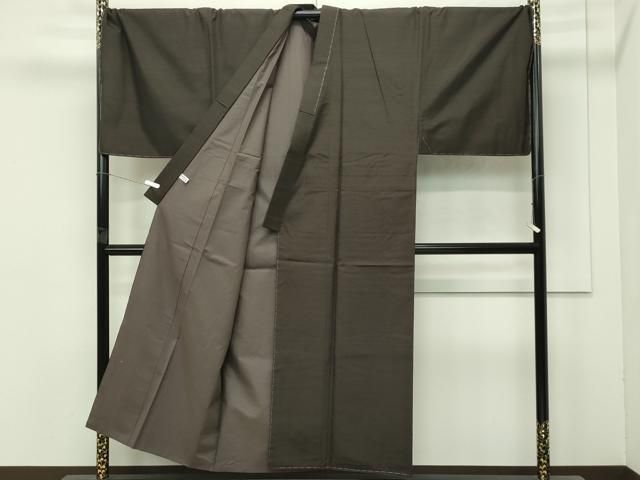  上 男性 紬 羽織セット キングサイズ 着物 海松茶色 羽織 利休色 s 6 着物セット 着物 浴衣