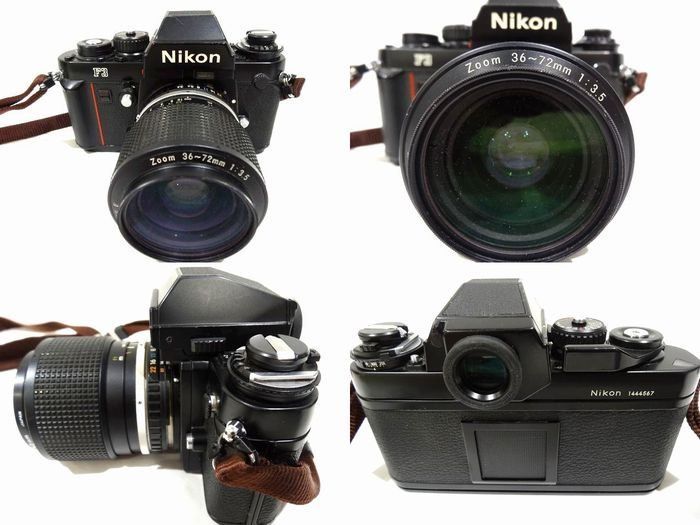 Nikon F3 フィルムカメラ レンズ付き 動作確認済み ニコン Nikon F3 □ 一眼レフ フィルムカメラ 36-72mm 70