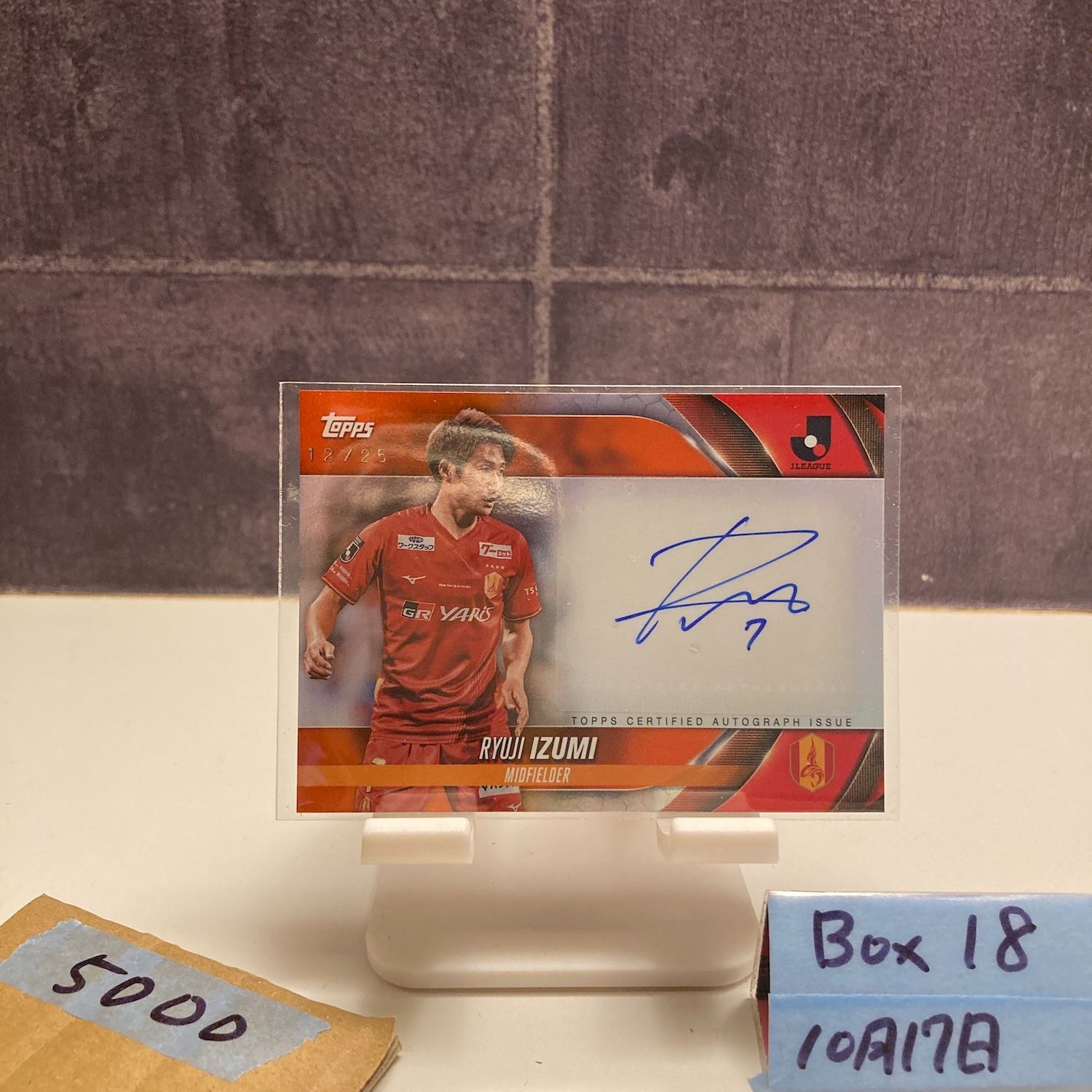 2024 Topps 和泉竜司 Ryuji Izumi 12/25 直筆サインカード 名古屋