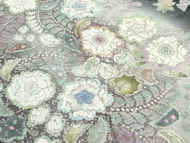 平和屋本店○極上 吉乃一廉 幻の辻が花 訪問着 辻が花 絞り 暈し染め