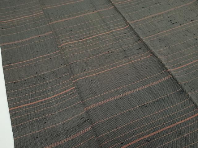 平和屋本店●希少　ざざんざ織　伊兵衛織　単衣　横段文　逸品　CZAA4677s6 平和屋本店○希少 ざざんざ織 伊兵衛織 単衣 横段文 逸品 CZAA4677s6