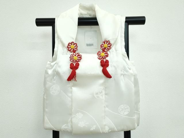 上 七五三 女の子 3歳 被布 草履 巾着 髪飾りセット ４点セット 花毬地紋 s 6