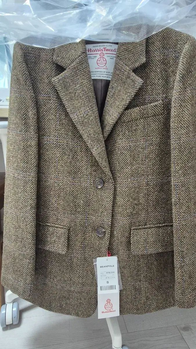 ビーンポール 25 FW ハリー ツイード レディース ヘリンボーン ジャケット S