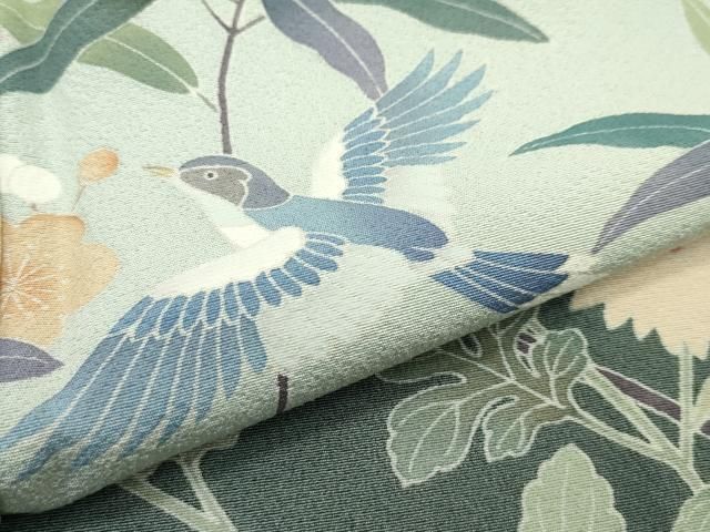 平和屋本店○極上 十日町 加賀草木友禅の第一人者 田村哲彦 訪問着