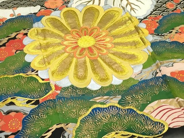 刺繍 風景鳳凰花文