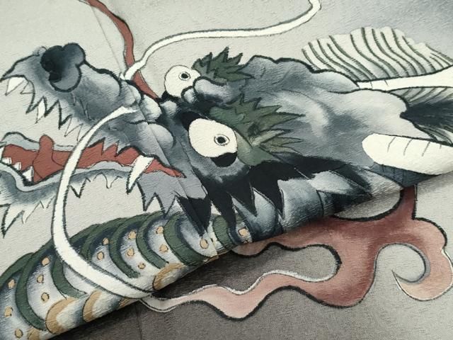 平和屋本店●極上　染色作家　草野一騎　色留袖　手描き　龍　暈し染め　蝋色地　健勝苑扱い　逸品　CZAA4825s6 平和屋本店○極上 染色作家 草野一騎 色留袖 手描き 龍 暈し染め 蝋色