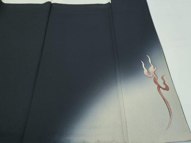 平和屋本店●極上　染色作家　草野一騎　色留袖　手描き　龍　暈し染め　蝋色地　健勝苑扱い　逸品　CZAA4825s6 平和屋本店○極上 染色作家 草野一騎 色留袖 手描き 龍 暈し染め 蝋色