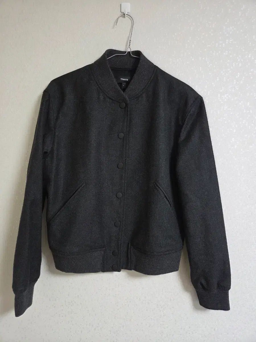 Theory シーオリー ウール ブレンド ブルゾン ジャケット グレー