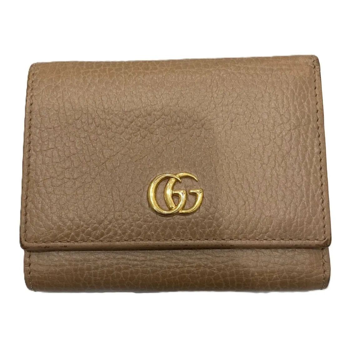 GUCCI グッチ GGマーモント コンパクト三つ折り財布 474746