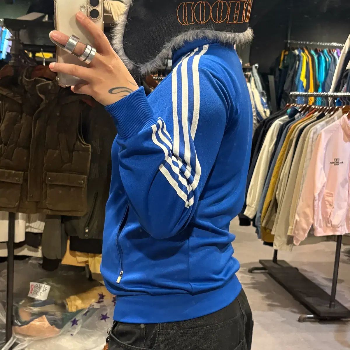 640 adidas アディダス ジップアップ ジャージ