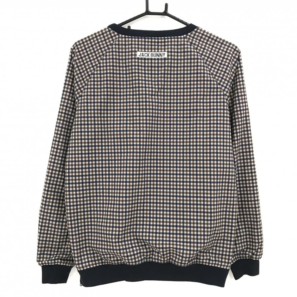 ジャックバニー スニード ベージュ×ネイビー チェック レディース 1 M ゴルフウェア Jack Bunny