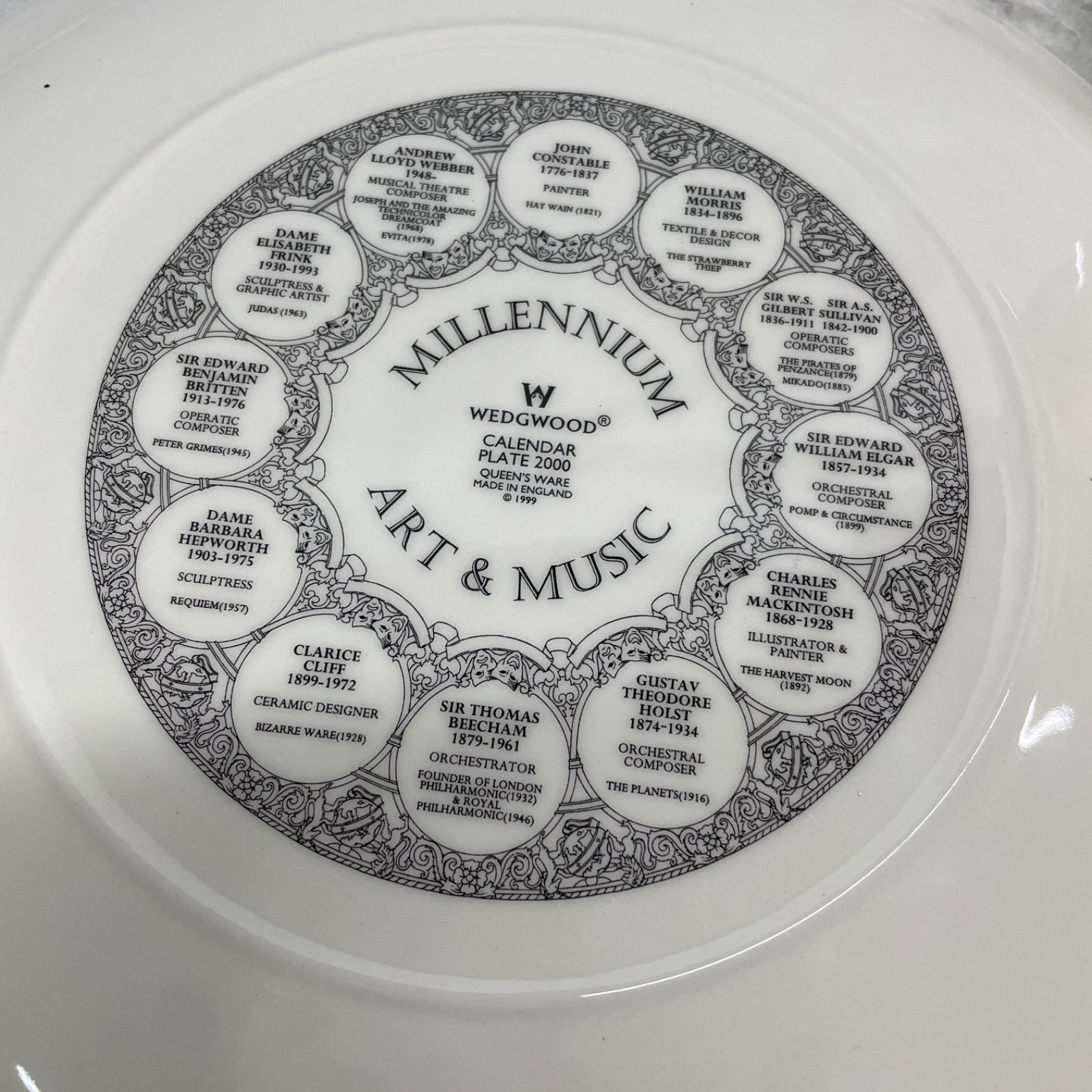 ◇ WEDGWOOD ANNUAL CALENDAR PLATE 2000 イヤープレート 2000年