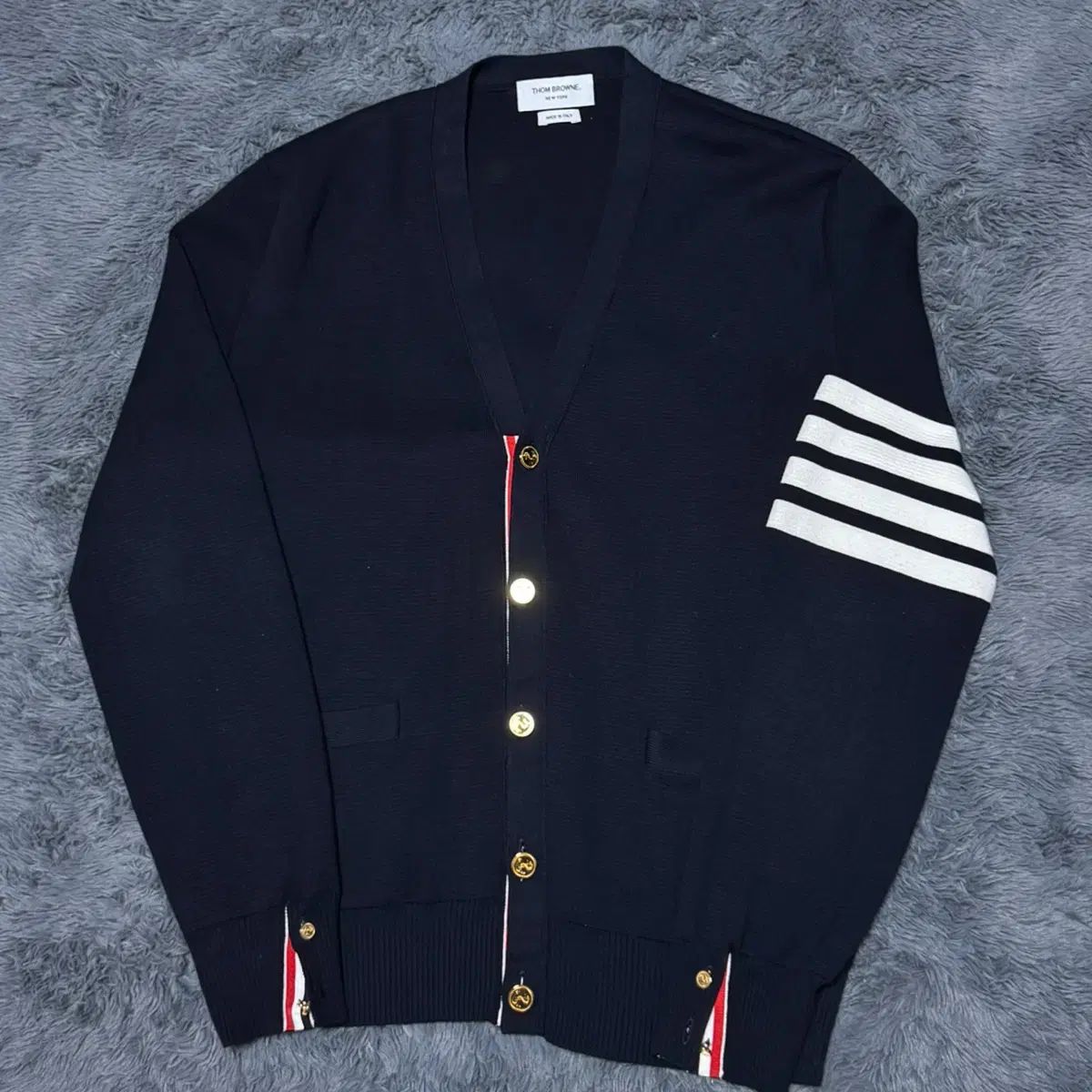 23 24年式 4 デパート トム ブラウン ミラノステッチ ゴールド金具 カーディガン