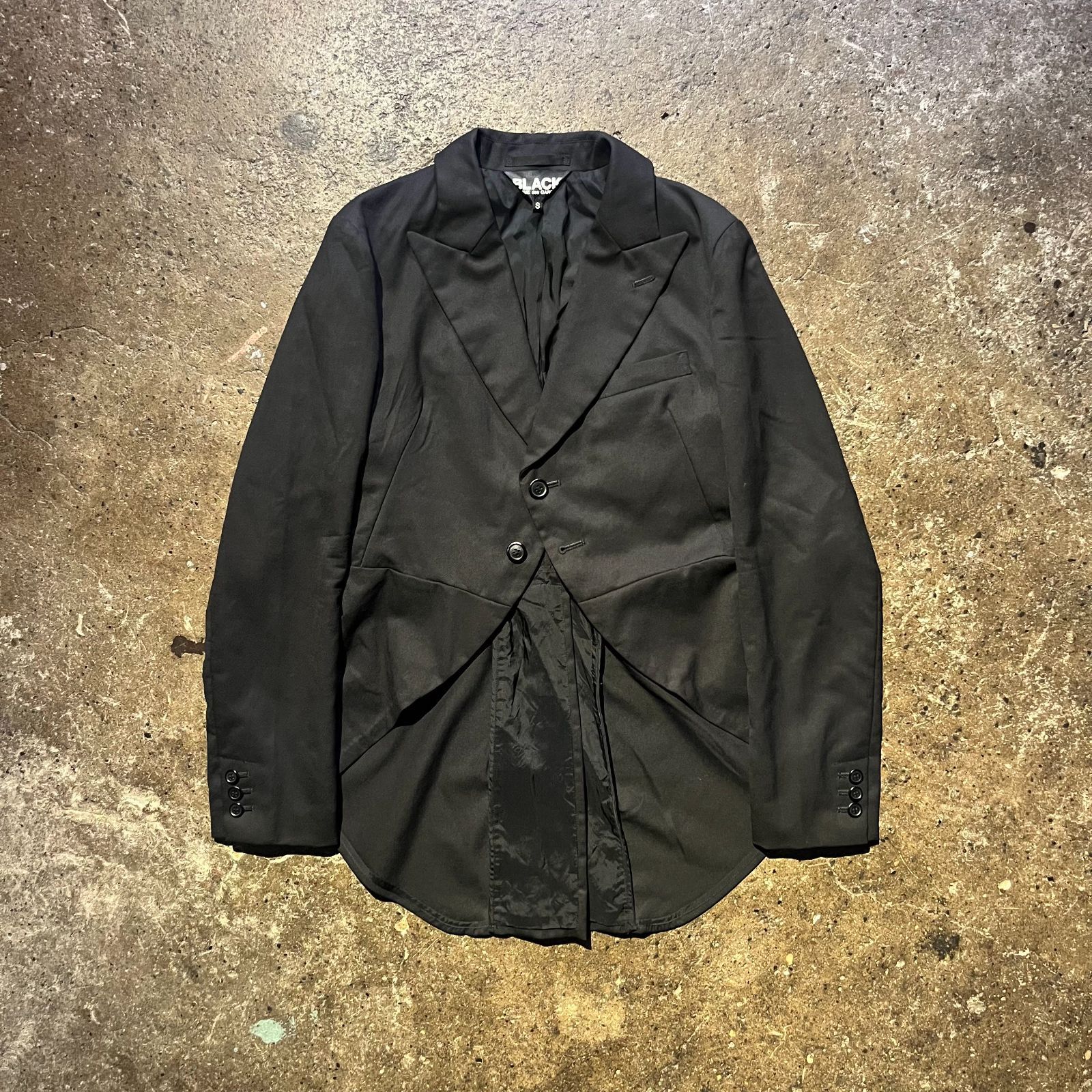 BLACK COMME des GARCONS 15aw 燕尾ジャケット S ブラック