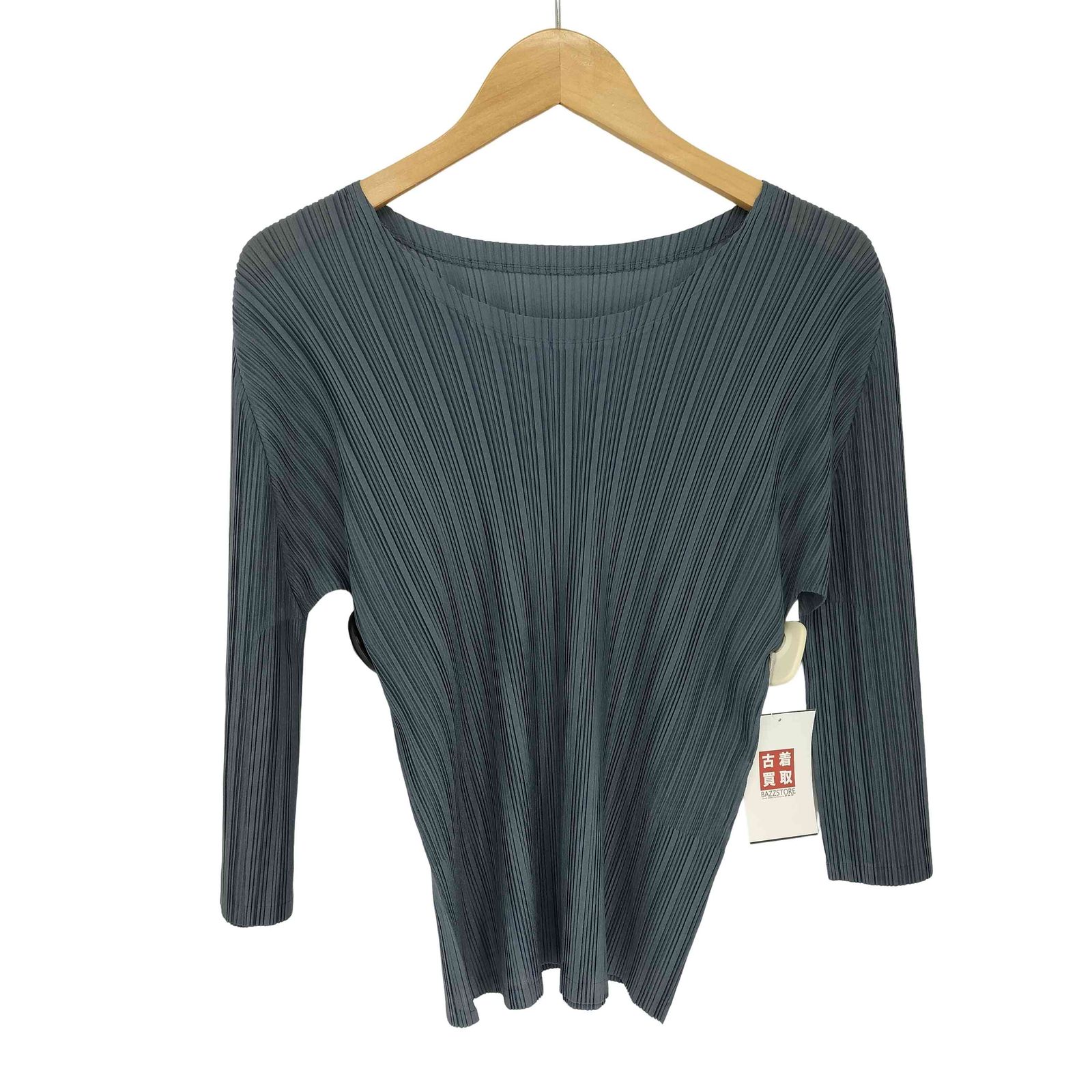 【美品】プリーツプリーズ イッセイミヤケ プリーツ 総柄カットソー 3 プリーツプリーズイッセイミヤケ PLEATS PLEASE ISSEY MIYAKE プリーツ