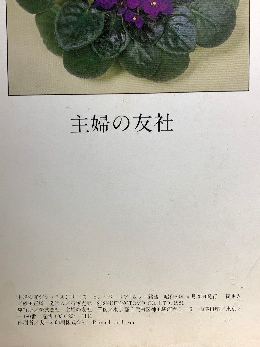 セントポーリア 銘館 主婦の友 シリーズ 主婦の友社 川上敏子