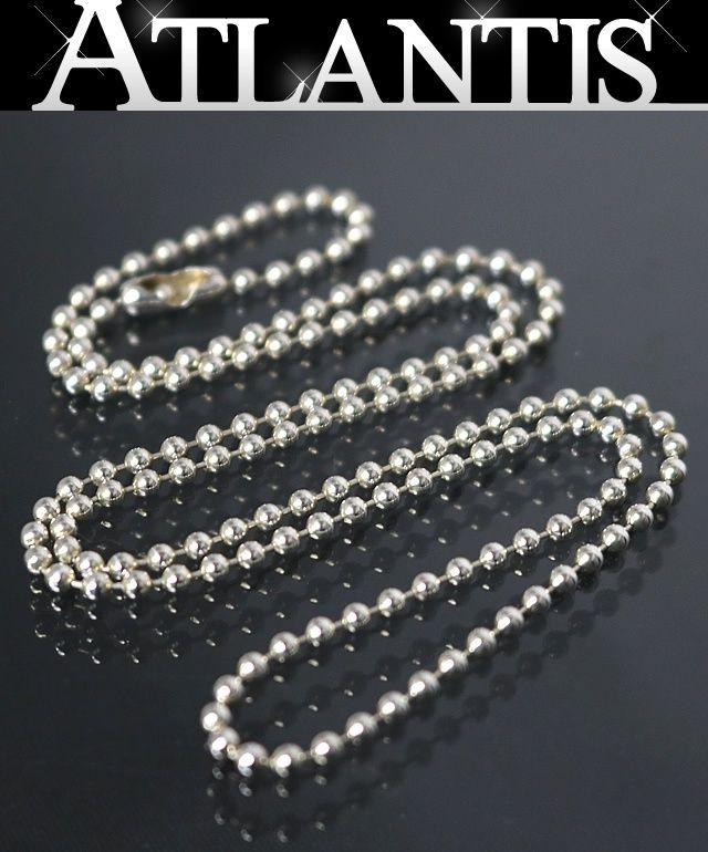 CHROME HEARTS クロムハーツ ボールチェーン ネックレス 51 cm メンズ シルバー SV 925 101037