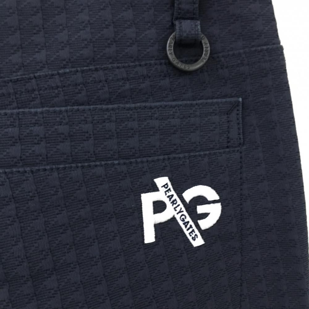 美品】パーリーゲイツ パンツ 千鳥格子 ロゴ白 メンズ 6(XL) ゴルフ