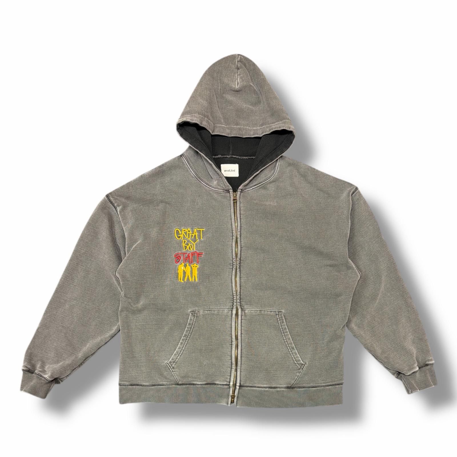 greatLAnd ORIGINAL GREAT BOY ZIP UP HOODIE ジップフーディー